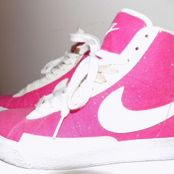 PINK NIKE HIGH TOPS - Picture 2 of 8